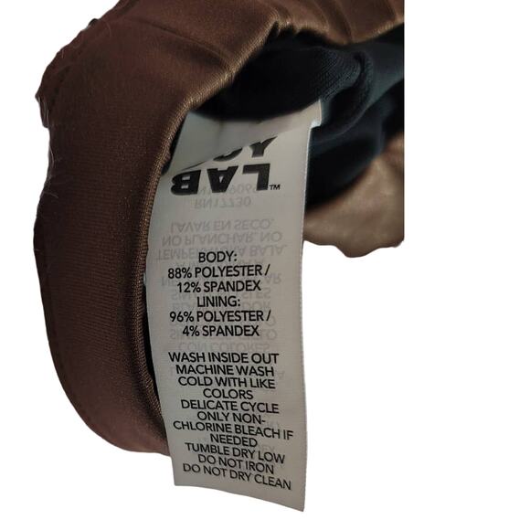 Joy Lab Sparkle Brown/ Hunter Green Floral Design Sports Bra S - Picture 5 of 5